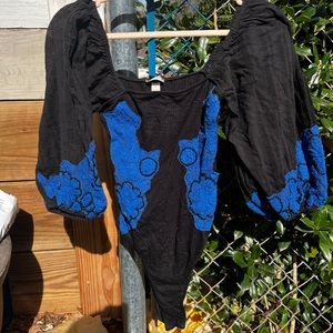 Free people wide sleeve bodysuit